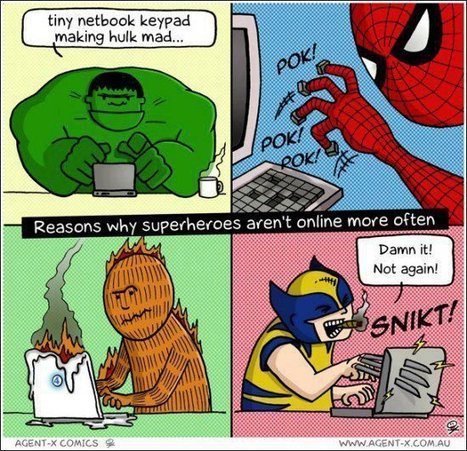 Pourquoi les super héros ne sont pas sur le web | Trollface , meme et humour 2.0 | Scoop.it