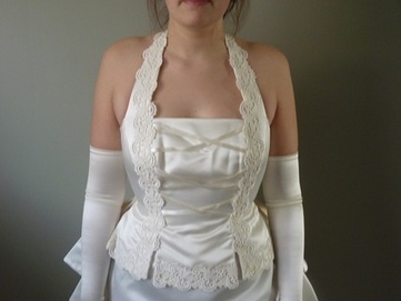Robe de mariée d'occasion ivoire satin et soie T42 | Robes de mariée d'occasion | Scoop.it
