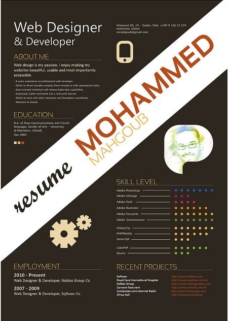 20 Creative Resume Designs Which Will Amaze Any Potential Employer | Teaching Business Communication and Employment | Scoop.it