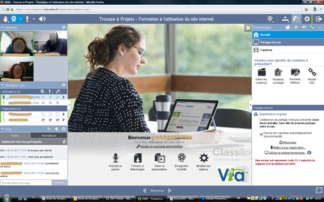 On teste classe virtuelle #Via - Le service de webconférence de #magistère via #primabord | KILUVU | Scoop.it