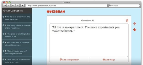 QuizBean | Crear rápidamente exámenes en línea para libre | Herramientas web para contar historias - storytelling | Scoop.it