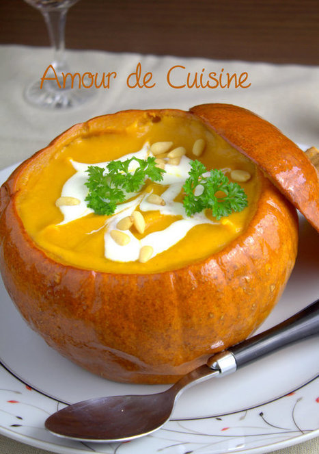 Velouté ou soupe de potiron roti | Plats et recettes rapides, idées de menu de semaine sain et facile | Scoop.it