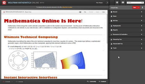 Se lanza hoy oficialmente Wolfram Mathematica Online | CRP Sant Mart&iacute; | Scoop.it