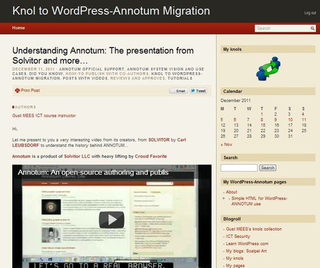 Understanding Annotum: The presentation from Solvitor and more… | WordPress and Annotum for Education, Science,Journal Publishing | Scoop.it