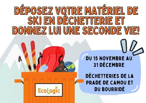 Recyclage du matériel de ski en déchetterie | Vallées d'Aure & Louron - Pyrénées | Scoop.it