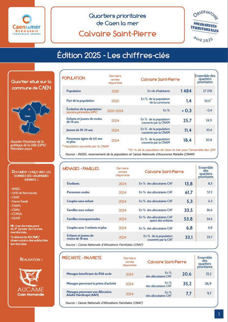 Observatoire des solidarités territoriales - Edition 2025 des chiffres-clés des quartiers prioritaires de la politique de la ville (QPV) | Veille territoriale AURH | Scoop.it