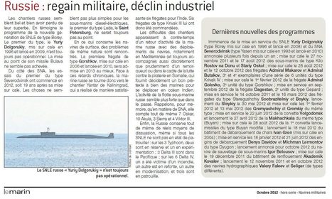 Le point sur la Marine Russe (Le Marin Hors Série Octobre 2012) | Newsletter navale | Scoop.it