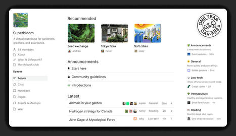 Gardens - for creating community | Distance Learning, mLearning, Digital Education, Technology | Scoop.it