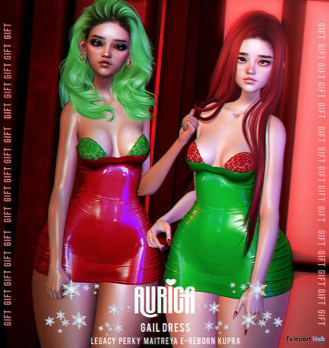 Gail Dress January 2023 Group Gift by Aurica | Teleport Hub - Second Life Freebies | Second Life Freebies | Scoop.it