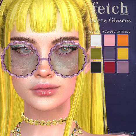 Becca Glasses February 2023 Group Gift by Fetch | Teleport Hub - Second Life Freebies | Second Life Freebies | Scoop.it