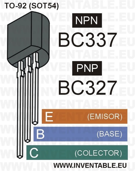 Los transistores universales BC327 y BC337 | Inventable.eu | TECNOLOGÍA_aal66 | Scoop.it