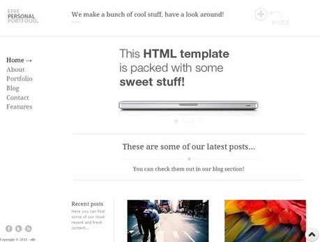 logiciel gratuit licence gratuite : 5 templates HTML/CSS minimalistes gratuits | Le blog de Yohann ... | Webmaster HTML5 WYSIWYG et Entrepreneur | Scoop.it