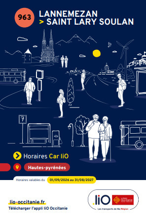 Horaires de la ligne de bus LiO 963 du 1er septembre 2026 au 31 ao&ucirc;t 2027 | Vall&eacute;es d'Aure & Louron - Pyr&eacute;n&eacute;es | Scoop.it