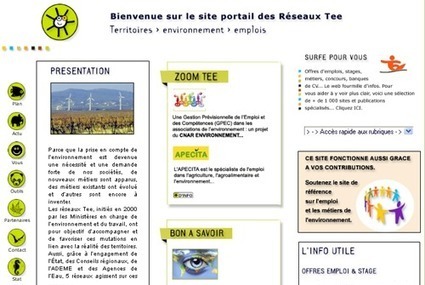 Ressources emploi m&eacute;tiers environnement R&eacute;seaux Tee ... | Recrutement Emploi Environnement et ESS | Scoop.it