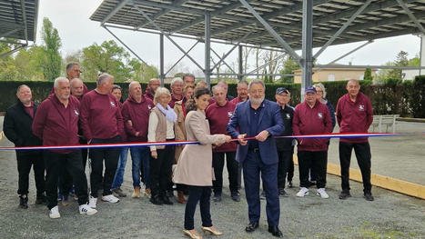 Saint-Sulpice-et-Cameyrac : les ombrières photovoltaïques du boulodrome inaugurées | L'actualité de l'énergie en Gironde | Scoop.it