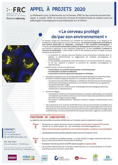 FRC : appel &agrave; projets 2020 | Life Sciences Universit&eacute; Paris-Saclay | Scoop.it