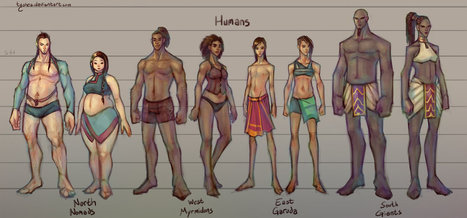 Fantasy Races: [1/4] Humans | Drawing References and Resources | Scoop.it