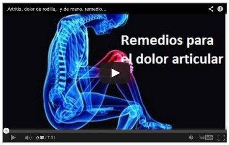 Artritis, dolor de rodilla y de mano Remedios para las articulaciones | PIENSA en VERDE | Scoop.it