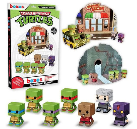 Teenage Mutant Ninja Turtles Papercraft Activity Playset | Geek in your face | Scoop.it