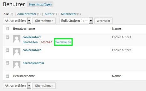 WordPress Nutzer-Profil schnell wechseln - Pressengers | Wordpress-Webdesign | Scoop.it