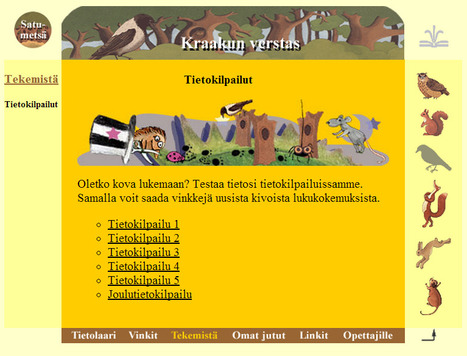 Vantaan kaupunginkirjasto: Lastensivut: Tekemist&auml;: Tietokilpailut | A1Uutiset | Scoop.it