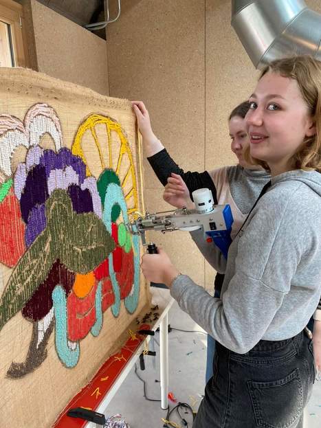 L’œuvre gagnante du workshop tufting | Les news des lycées Saint-Vincent-de-Paul et Notre-Dame du Sacré-Coeur de Loos | Scoop.it