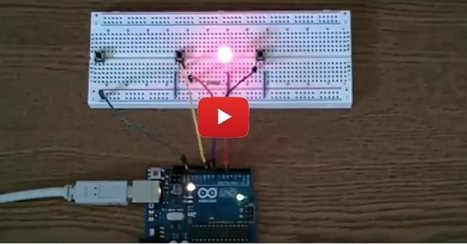 Video - How to Use Arduino & Push Button Switches to Turn an LED on/off | tecno4 | Scoop.it