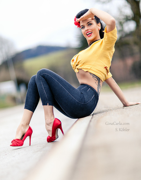 Swiss Beauty Gina Carla Lights Up The Alps With Her Smile | Rockabilly | Scoop.it