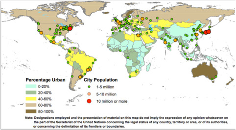 Monde urbain : les projections 2014 de l’ONU | Veille territoriale AURH | Scoop.it
