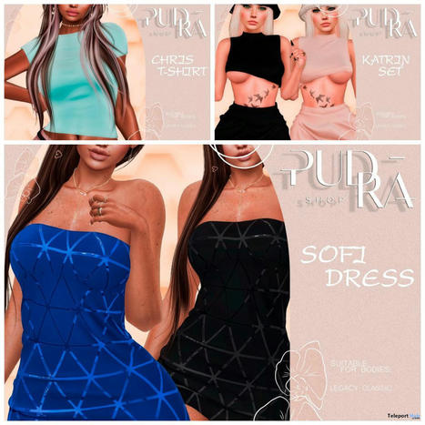 T-Shirt, Outfit, & Dress March 2024 Group Gift by PUDRA | Teleport Hub - Second Life Freebies | Second Life Freebies | Scoop.it