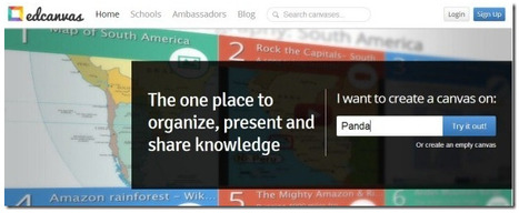 Edcanvas: Create Your Canvas With Videos And Photos And Share It Online | Digital Presentations in Education | Scoop.it