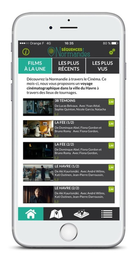 Séquences Normandes, une appli pour visionner des extraits de films tournés en Normandie | Une semaine d'actu - Newsletter de veille de l'AURH | Scoop.it