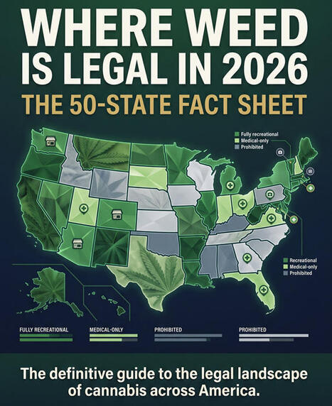 Where Weed Is Legal in 2026: The 50-State Fact Sheet | Cannabis.Net | Scoop.it