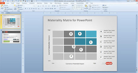Free Simple Materiality Matrix Template for PowerPoint - Free PowerPoint Templates - SlideHunter.com | Free Business PowerPoint Templates | Scoop.it