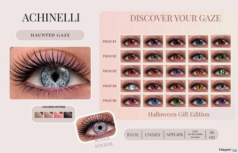 Haunted Gaze Eyes October 2026 Group Gift by Achinelli | Teleport Hub - Second Life Freebies | Second Life Freebies | Scoop.it