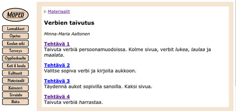 Moped: Verbien taivutus | 1Uutiset - Lukemisen t&auml;hden | Scoop.it