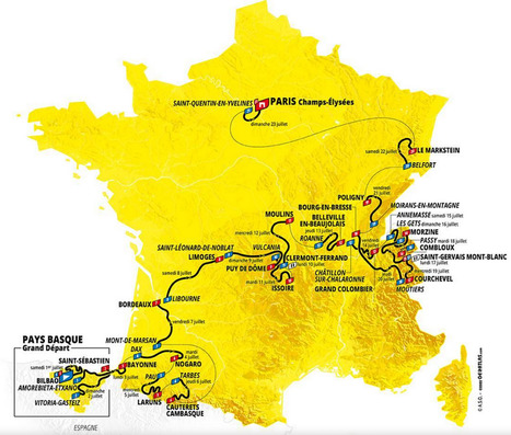 Le parcours officiel du Tour de France 2023 | Le Tour | Scoop.it