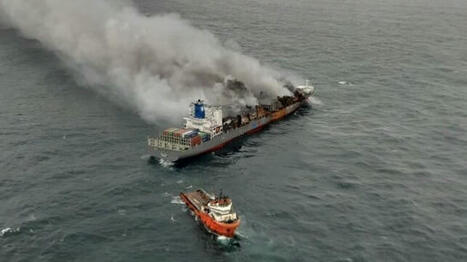 Towing Effort Attempts to Move Smoldering Wan Hai 503 Out to Sea / le 13.06.2025 | Pollution accidentelle des eaux (+ déchets plastiques) | Scoop.it