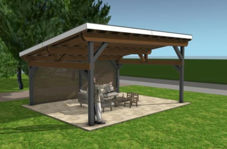 DIY 16x20 Modern Lean to Pavilion | Garden Plans | Scoop.it