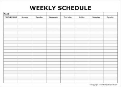 Weekly calendar with time slots printable free online games