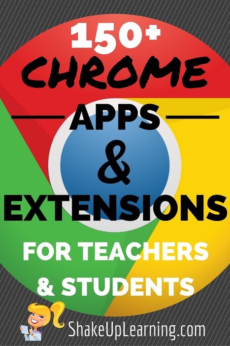 150+ Chrome Apps and Extensions for Teachers and Students (Updated!) | Shake Up Learning | Strictly pedagogical | Scoop.it