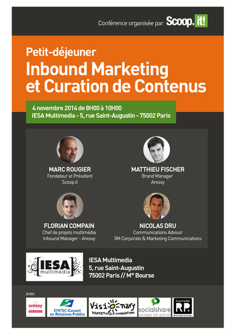 [Novembre 2014] Petit-Déjeuner Scoop It - Inbound Marketing et Curation de Contenus | Mounira Hamdi | Scoop.it