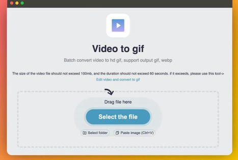 Transformar vídeos en GIFs gratis con la herramienta Video to GIF | Education 2.0 & 3.0 | Scoop.it