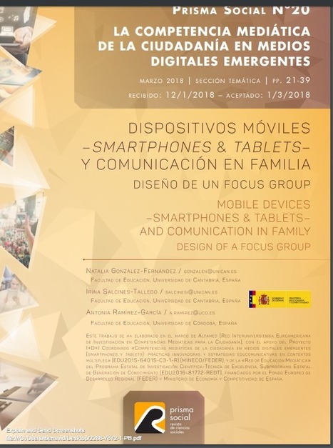 Dispositivos móviles –smartphones & tablets– y comunicación en familia | González-Fernández |  | Comunicación en la era digital | Scoop.it