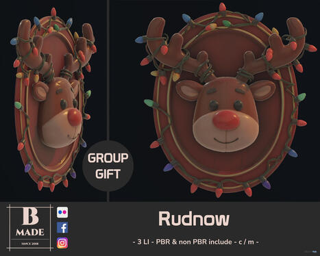 Rudnow December 2025 Group Gift by B-Made | Teleport Hub - Second Life Freebies | Second Life Freebies | Scoop.it