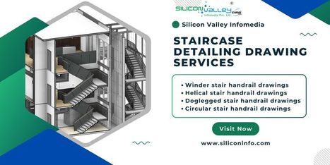 Staircase Detailing Drawing Services Consultant Silicon Valley | CAD Services - Silicon Valley Infomedia Pvt Ltd. | Scoop.it
