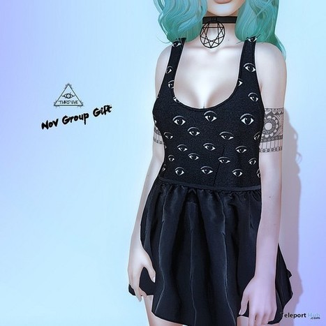 Black Mini Dress November 2015 Group Gift by Third Eye | Teleport Hub - Second Life Freebies | Second Life Freebies | Scoop.it