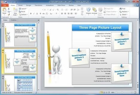 Animated Executive Education PowerPoint Template With Pencil | Business & Productivity Tools | Scoop.it