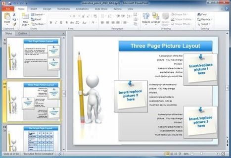Animated Executive Education PowerPoint Template With Pencil | Business & Productivity Tools | Scoop.it