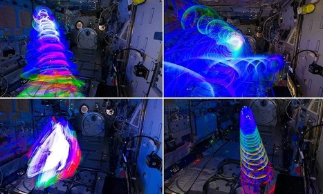 Astronaut artist creates rainbow 'painting' on the ISS | Mobile Photography | Scoop.it